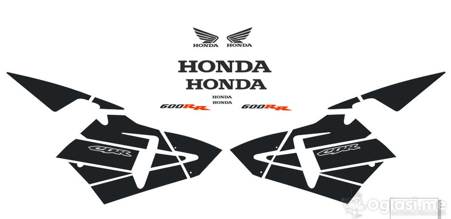 Naljepnice za motore Honda CBR 600 RR KRILA 