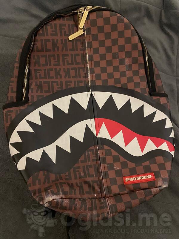 Bape torba sprayground split the check backpack