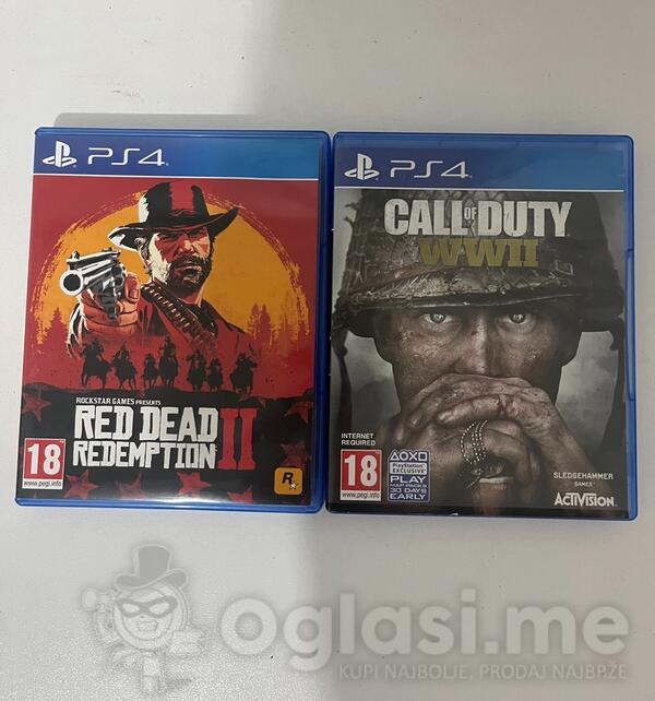 Red dead redempion 2 i call of duty za PlayStation 4
