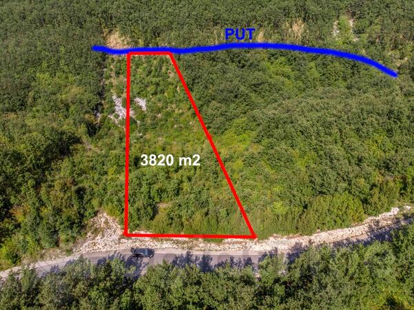 Poljoprivredno zemljište 3820m2 - Danilovgrad - Gostilje Martinićko