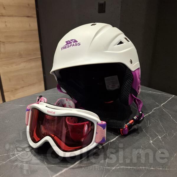 Skijaska kaciga TrePass velicina S/m(54-58cm) i Bolle naocare
