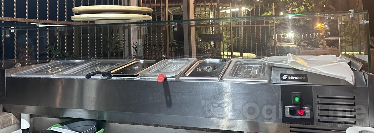 Hladna salatara vitrina za pizzu