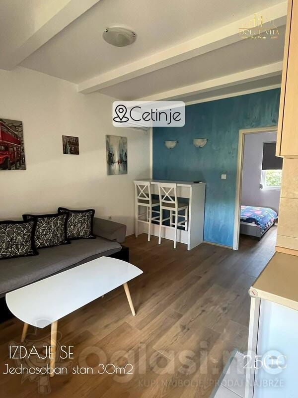 Jednosoban stan 30m2 - Cetinje - > Okolina grada