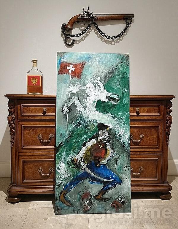 Bitka na vucijem dolu ulje na platnu