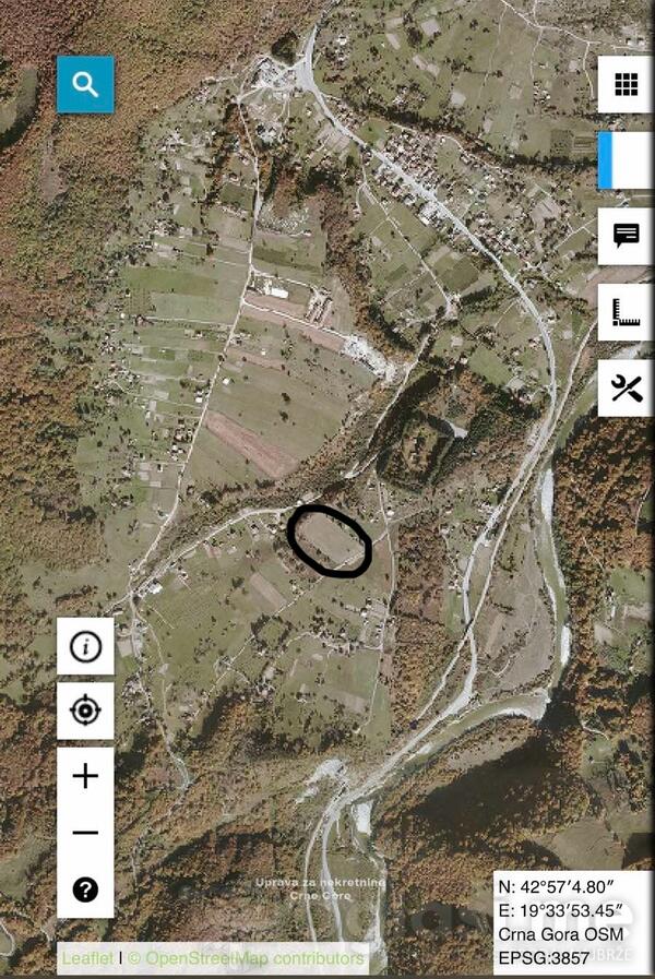 Poljoprivredno zemljište 5617m2 - Mojkovac - Podbišće