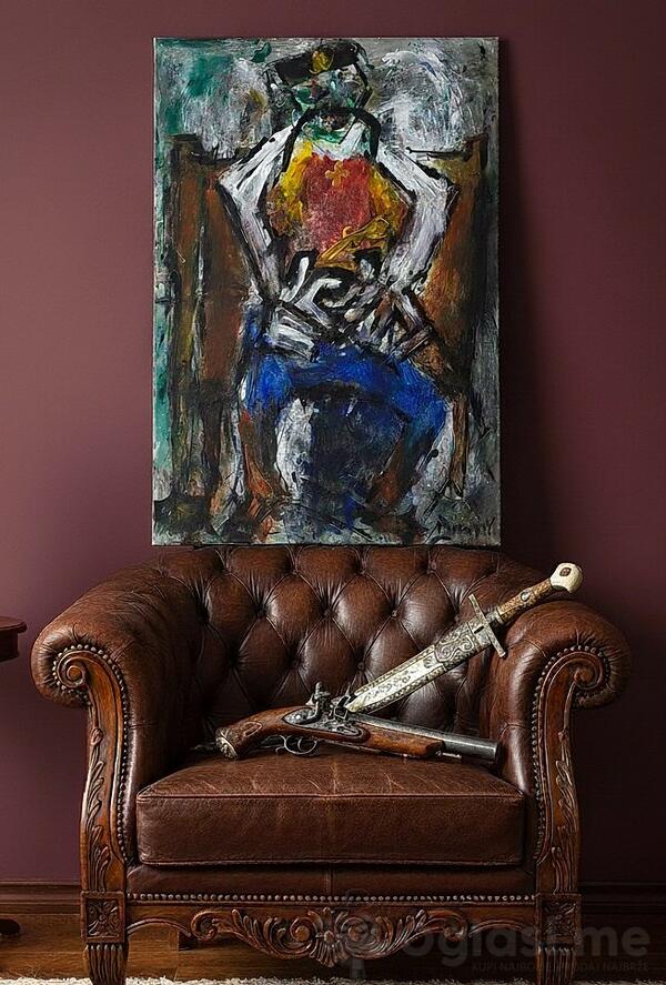 Crnogorski serdar ulje na platnu 90 x 60 cm