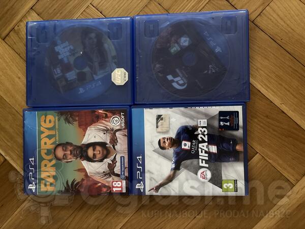 FarCry6 GTA V FIFA23 GT sport za PlayStation 4