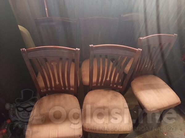 Prodajem 6 stolica