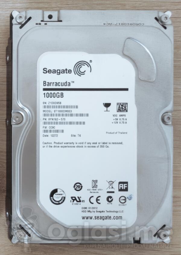 Seagate 1000GB 3.5" - Interni