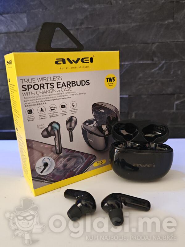 Awei Bežične bluethoot slusalice T15 Crne
