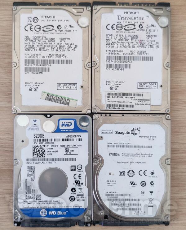 Western Digital 320GB 2.5" - Interni