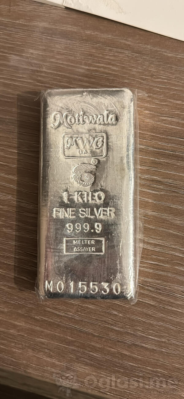 srebrne poluge na prodaju