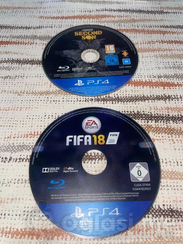 Second Son i Fifa 18  za PlayStation 4