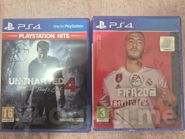 Uncharted 4 i Fifa20 za PlayStation 4