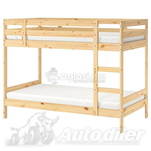 Dvospratni krevet sa jednim dusekom 