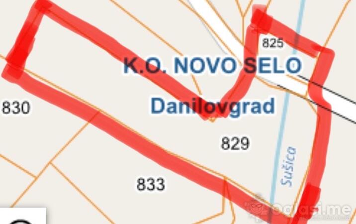 Poljoprivredno zemljište 2217m2 - Danilovgrad - Novo Selo