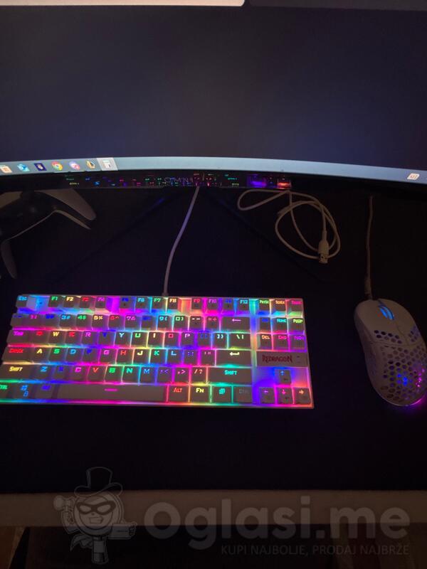 Redragon tastatura Kumara K552 Eshark Naginata i Eshark podloga - Gejmerska
