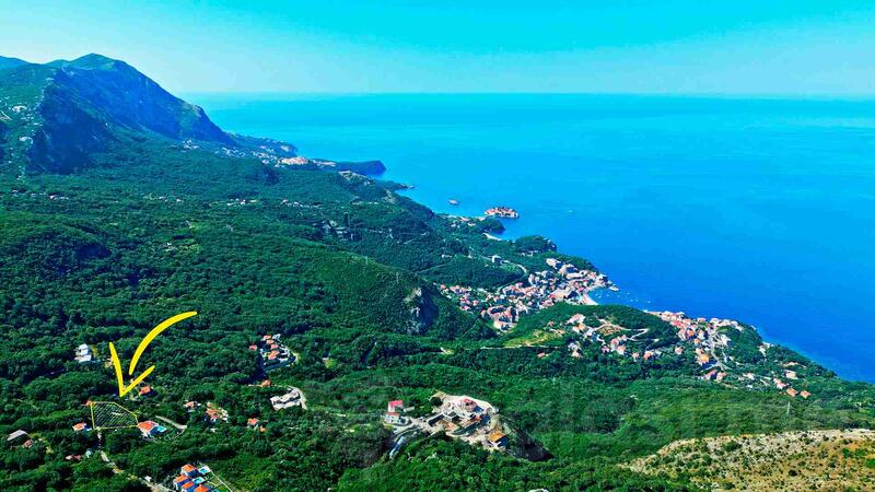 Građevinsko zemljište 732m2 - Budva - > Okolina grada