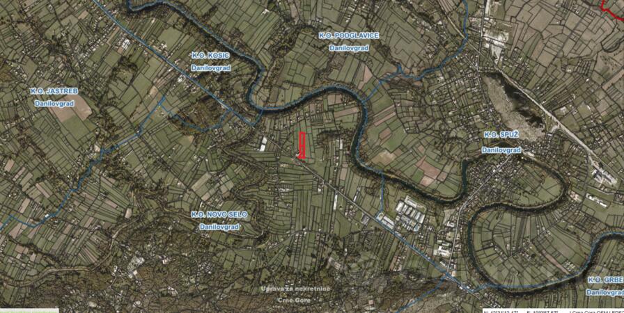 Industrijsko zemljište 3552m2 - Danilovgrad - Novo Selo