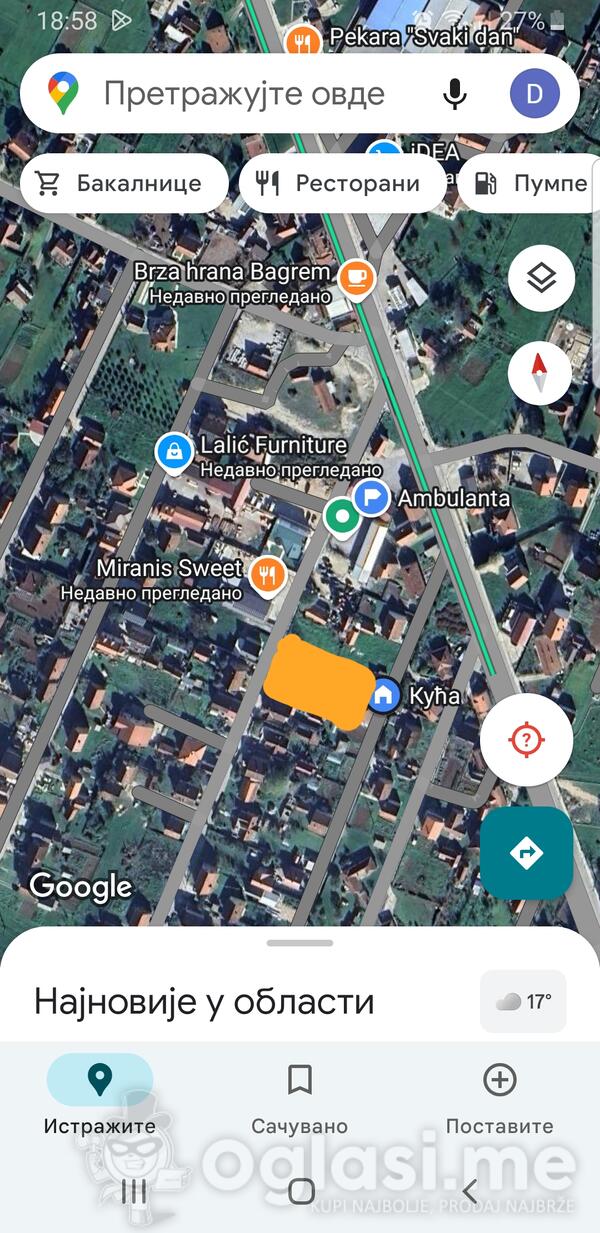 Građevinsko zemljište 1100m2 - Nikšić - Kličevo