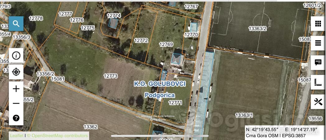 Građevinsko zemljište 6442m2 - Podgorica - Golubovci