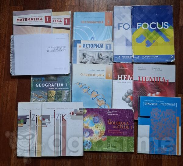 Knjige udzbenike za 1 razred gimnazije 