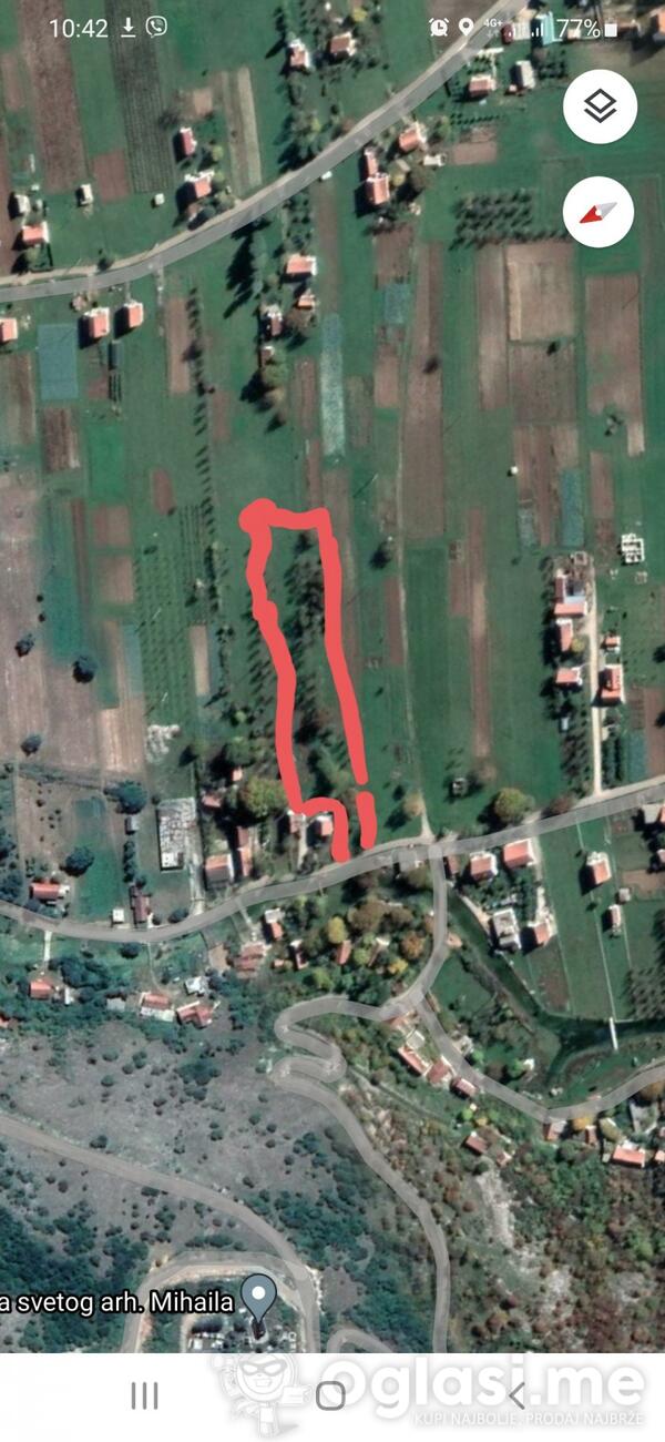 Građevinsko zemljište 1571m2 - Nikšić - Miločani