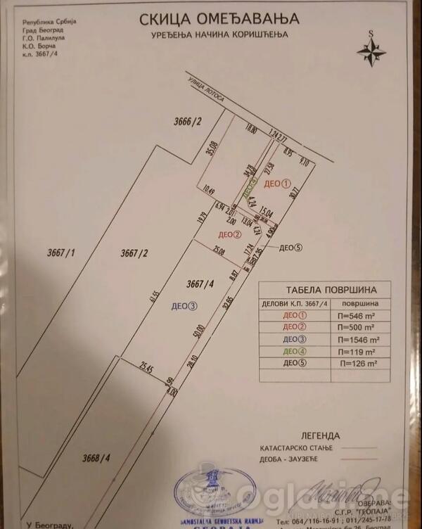 Poljoprivredno zemljište 10000m2 - Palilula - Borča