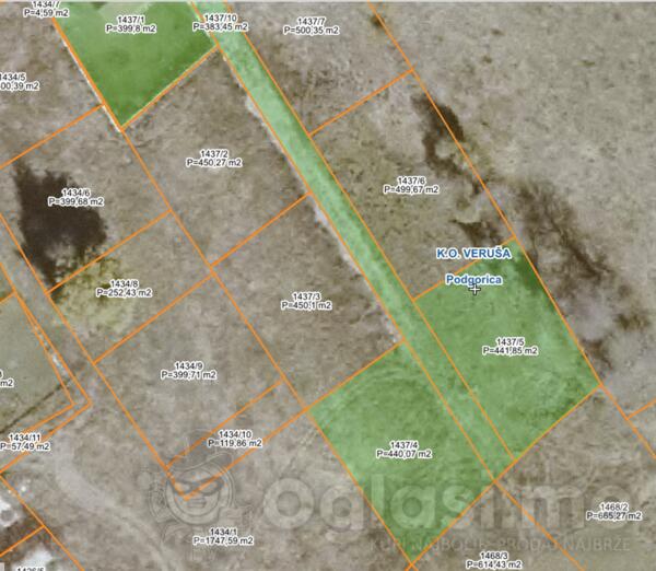 Građevinsko zemljište 440m2 - Podgorica - Veruša