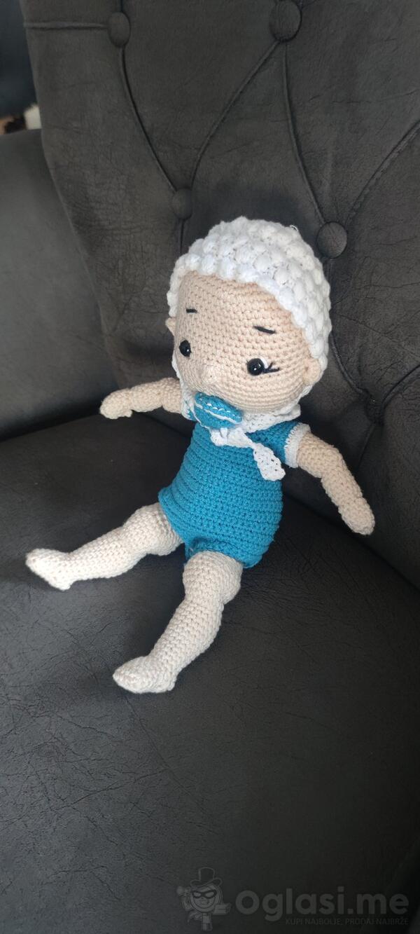 Ručno rađeni organski amigurumi - slatka povojnica za bebe s dudom - potpuno novo
