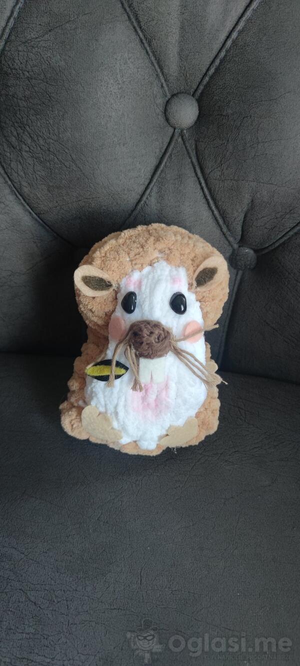 Ručno pletena organska amigurumi igračka - Moj slatki partner za igru Jež - Potpuno novo