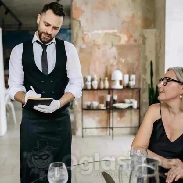 Za rad tokom cele godine u restoranu, u Gospiću, na pola sata od mora, u Hrvatskoj, potreban nam je A LA CARTE KONOBAR (m/ž)