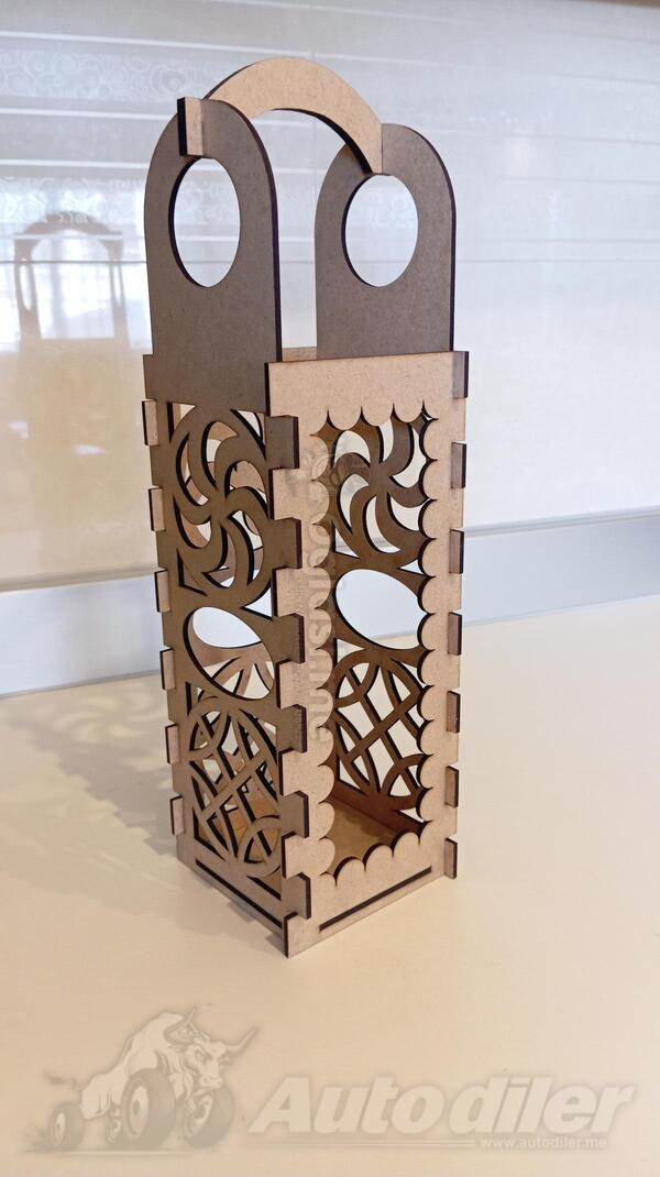 Dekorativni Drvena Kutija za Vino