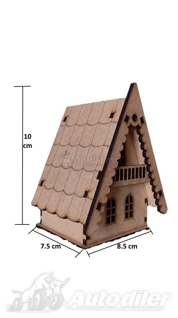 Dekorativna Minijaturna Kućica – Sa Solarnim Svjetlom