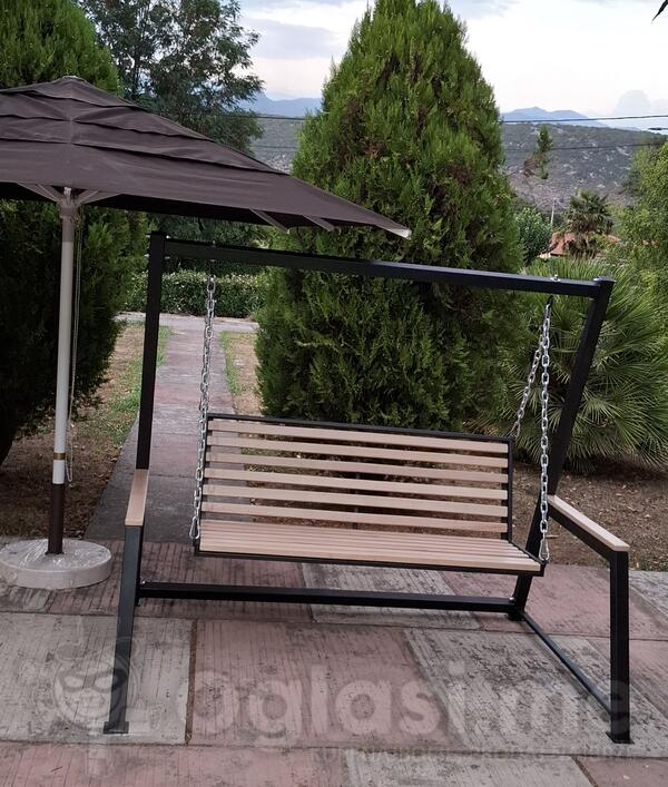 Luksuzna Ljuljaska Simfonija Metala I Drveta ! Ručni rad .