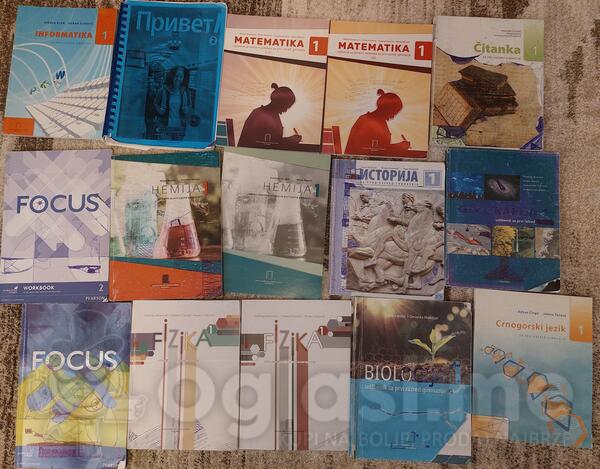 Prodajem knjige za 1. razred gimnazije