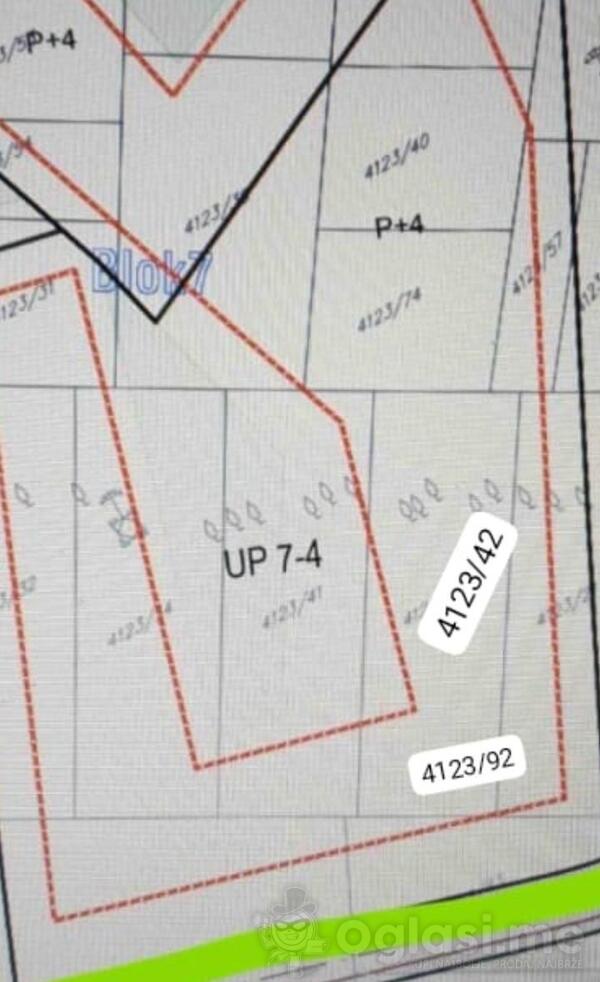 Građevinsko zemljište 1462m2 - Podgorica - Sadine