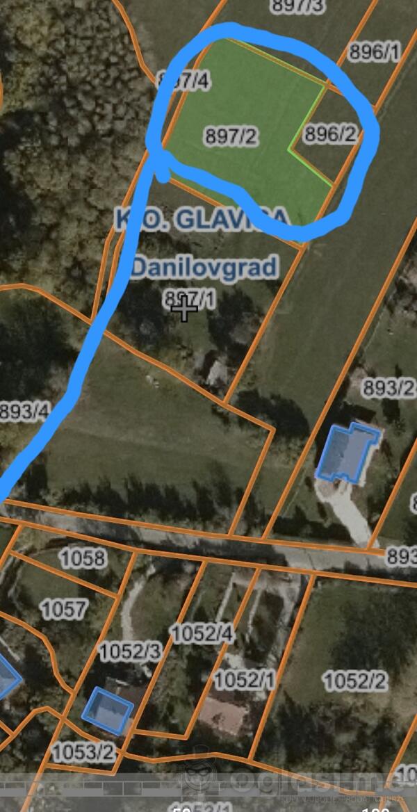 Poljoprivredno zemljište 1795m2 - Danilovgrad - > Okolina grada