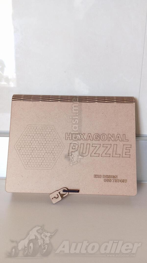 Heksagonalna Slagalica (puzzle) sa Kutijom!