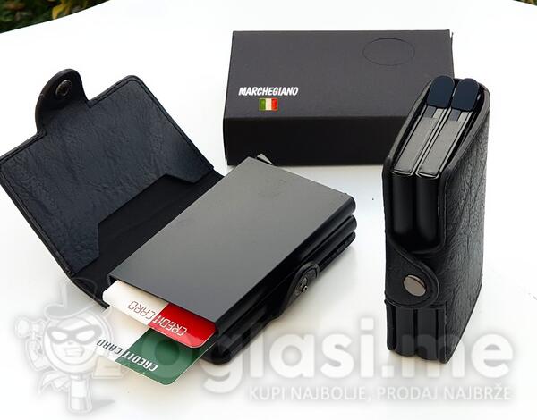 Dupli mehanizam za kartice i novcanik ujedno