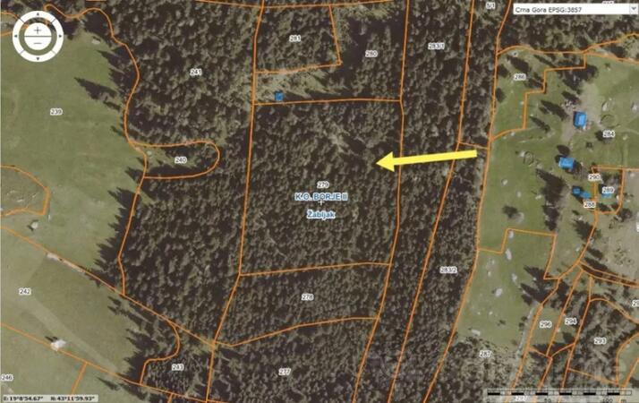 Građevinsko zemljište 17803m2 - Žabljak - Podgora