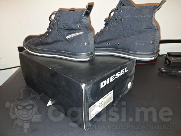 Diesel Industry Mens Exposure High-Top Lace Up Shoes Mens 46 EU, black