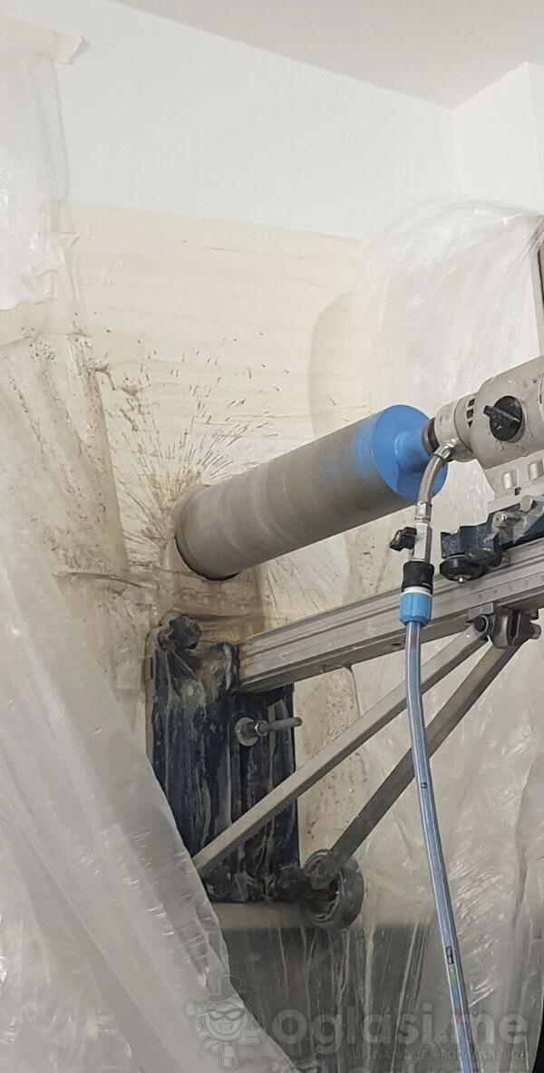 Bušenje rupa zidova, ploče i betona. Razni dimenzije 