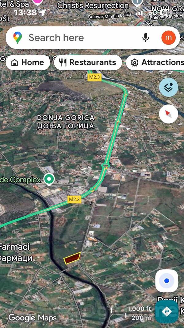 Industrijsko zemljište 3000m2 - Podgorica - Donji Kokoti