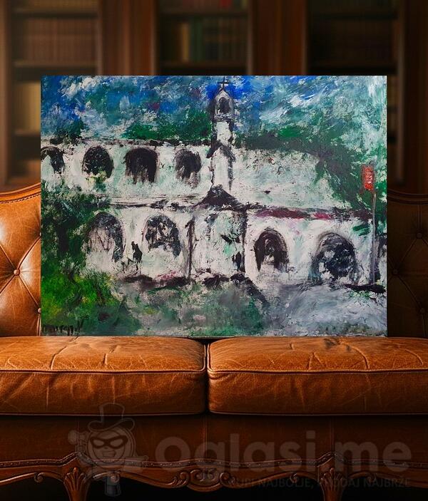 Cetinjski Manastir ulje na platnu