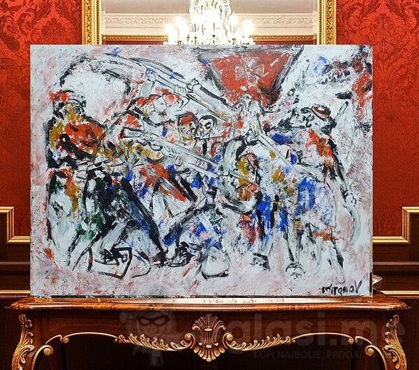 Bitka na Fundini ulje na platnu