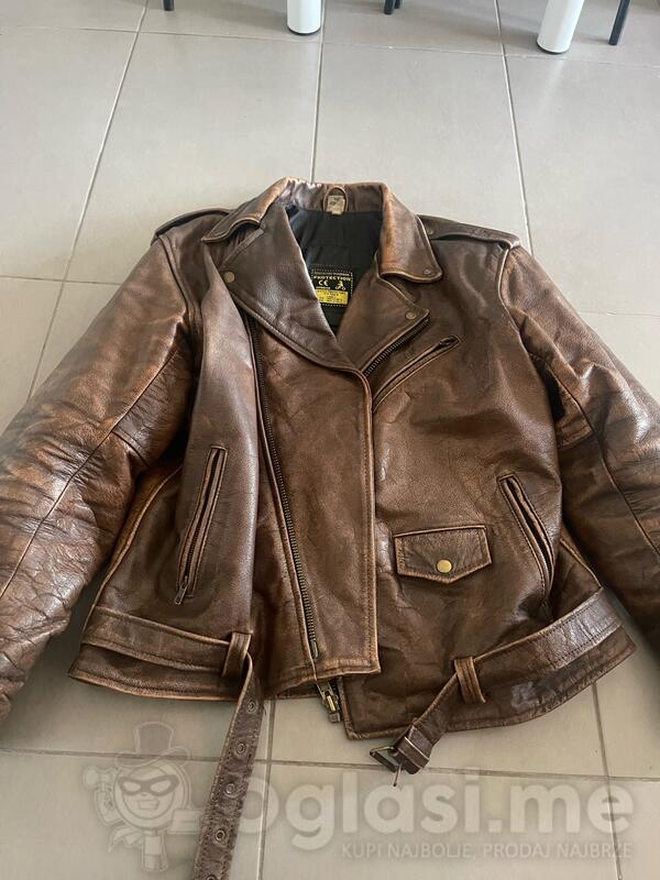 Muška kožna moto jakna