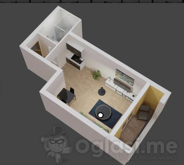 Garsonjera 31m2 - Bar - Šušanj