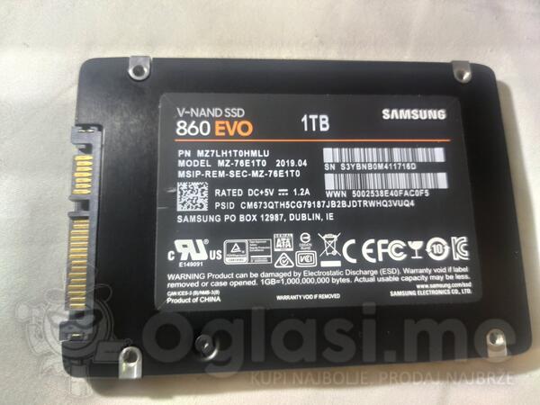 Samsung 860 EVO 1000GB Interni SSD disk