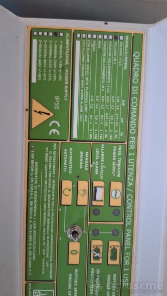 Prodajem elektro ormar POLIUNO 1 UTENZA 220V TEMP. (kataloška shema 1417.SCH).